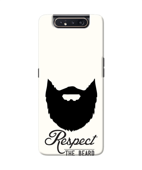 Respect the Beard Samsung A80 Real 4D Back Cover