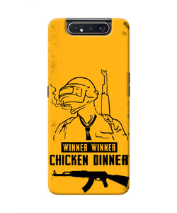 PUBG Chicken Dinner Samsung A80 Real 4D Back Cover