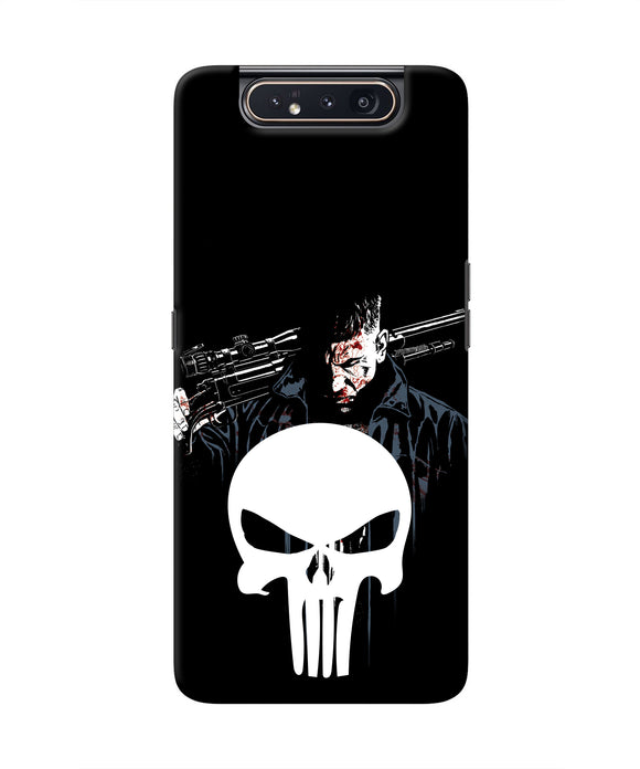 Punisher Character Samsung A80 Real 4D Back Cover