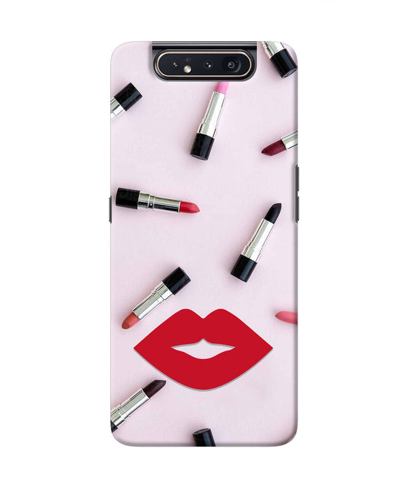 Lips Lipstick Shades Samsung A80 Real 4D Back Cover