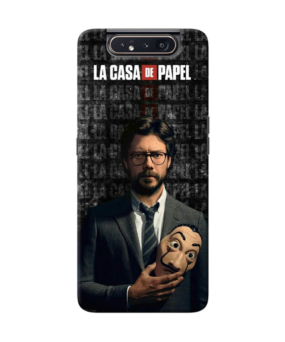 Money Heist Professor with Mask Samsung A80 Back Cover