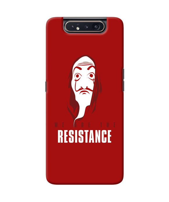 Money Heist Resistance Quote Samsung A80 Back Cover