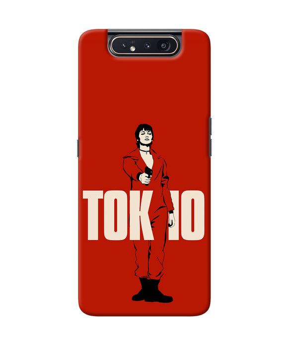 Money Heist Tokyo With Gun Samsung A80 Back Cover