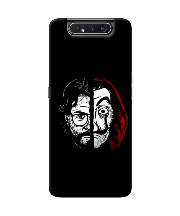 Money Heist Professor Mask Sketch Samsung A80 Back Cover
