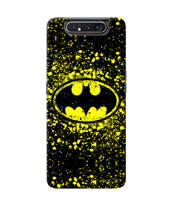 Batman Last Knight Print Yellow Samsung A80 Back Cover