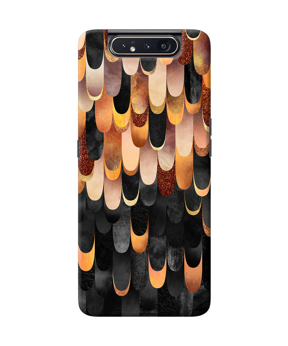 Abstract Wooden Rug Samsung A80 Back Cover