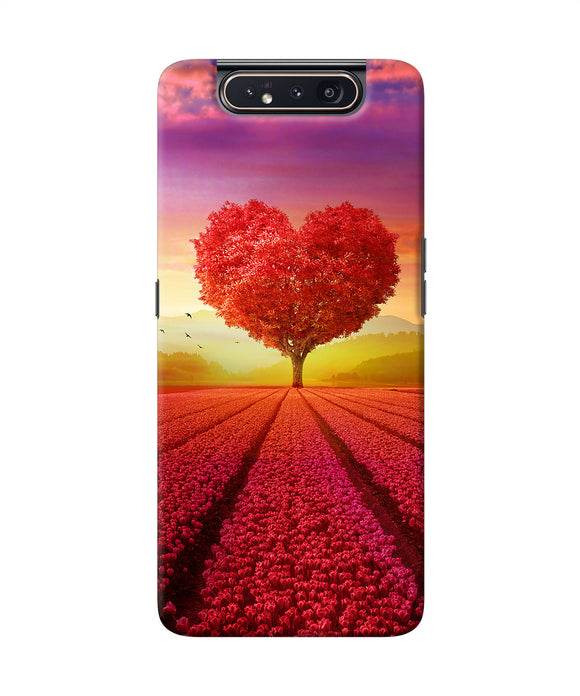 Natural Heart Tree Samsung A80 Back Cover