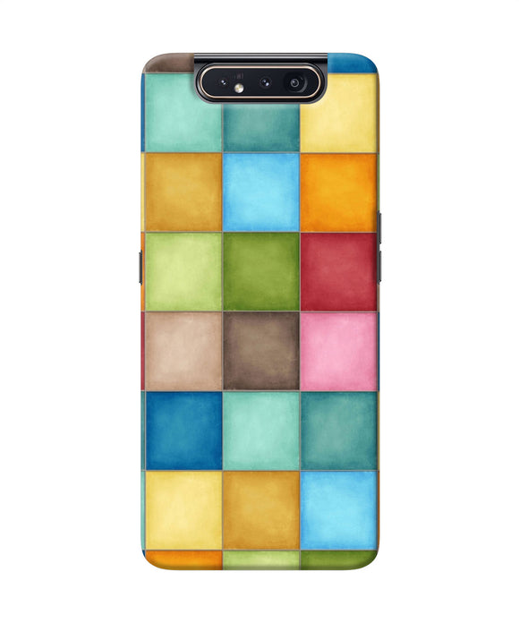 Abstract Colorful Squares Samsung A80 Back Cover