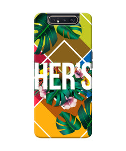 His Her Two Samsung A80 Back Cover