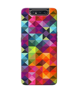 Abstract Triangle Pattern Samsung A80 Back Cover