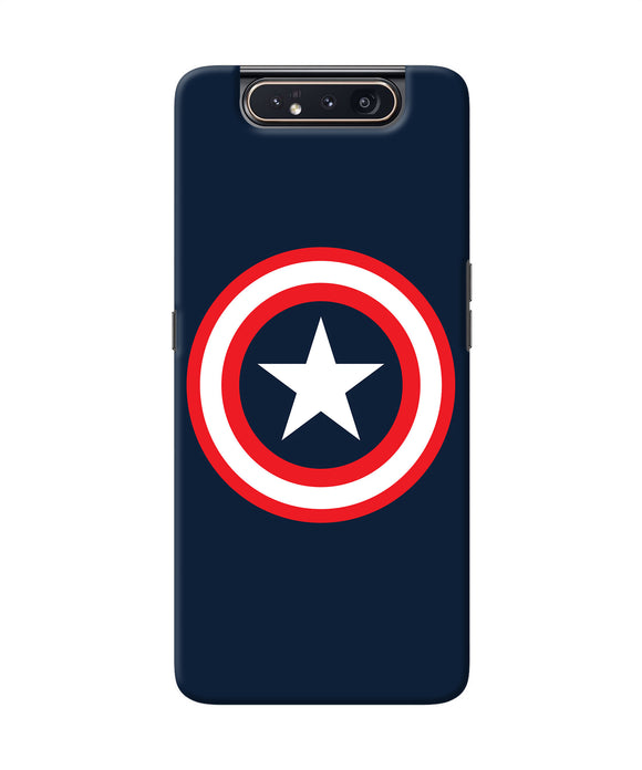 Captain America Logo Samsung A80 Back Cover