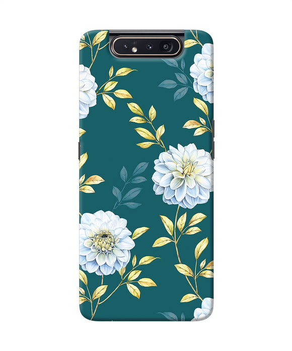 Flower Canvas Samsung A80 Back Cover