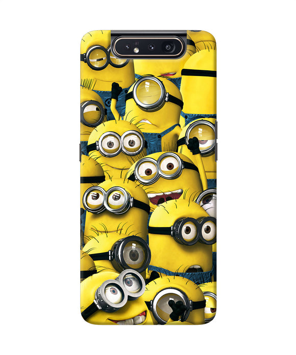 Minions Crowd Samsung A80 Back Cover