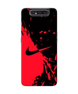 Nike Red Black Poster Samsung A80 Back Cover