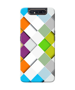 Abstract Color Box Samsung A80 Back Cover