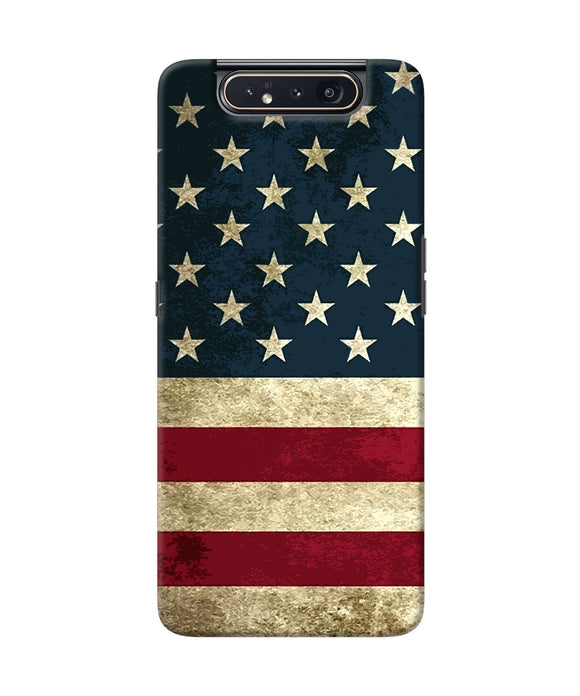 Vintage Us Flag Samsung A80 Back Cover