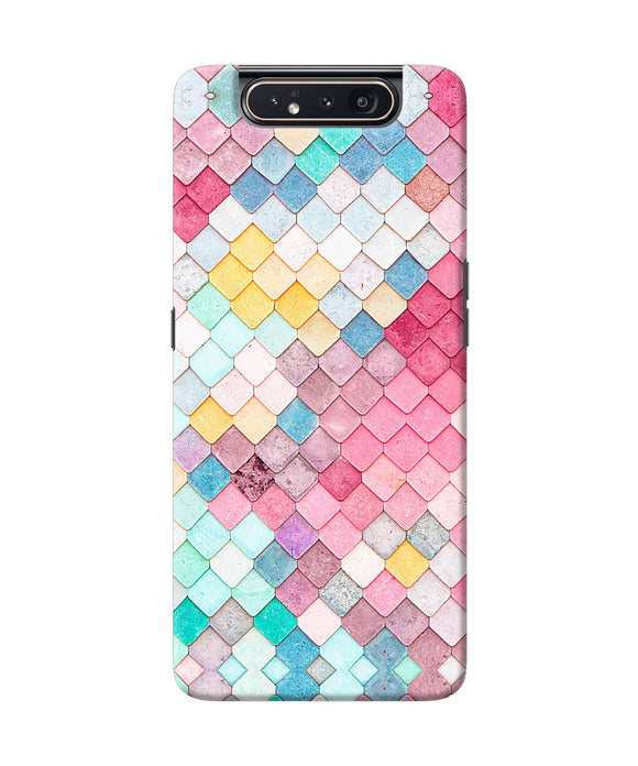 Colorful Fish Skin Samsung A80 Back Cover