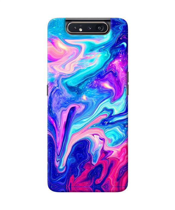 Abstract Colorful Water Samsung A80 Back Cover