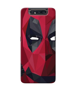 Abstract Deadpool Half Mask Samsung A80 Back Cover