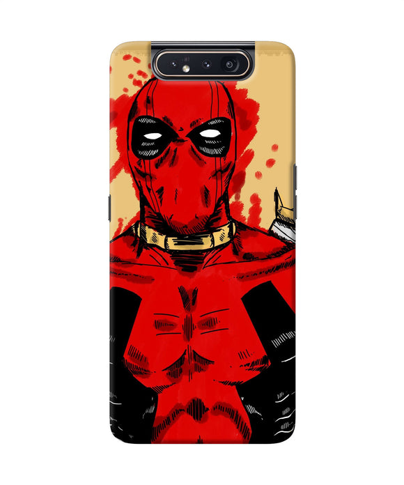 Blooded Deadpool Samsung A80 Back Cover