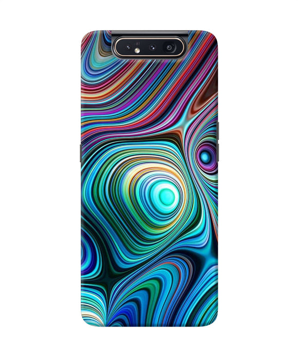 Abstract Coloful Waves Samsung A80 Back Cover