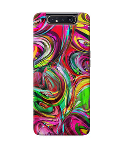 Abstract Colorful Ink Samsung A80 Back Cover