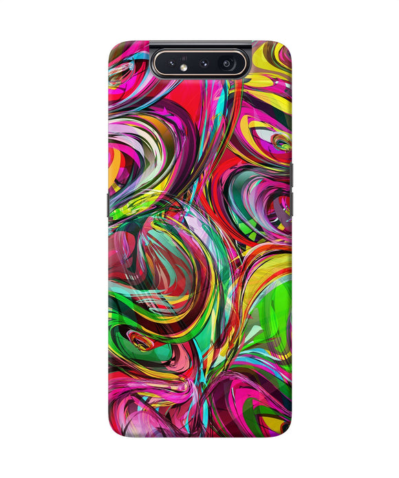 Abstract Colorful Ink Samsung A80 Back Cover