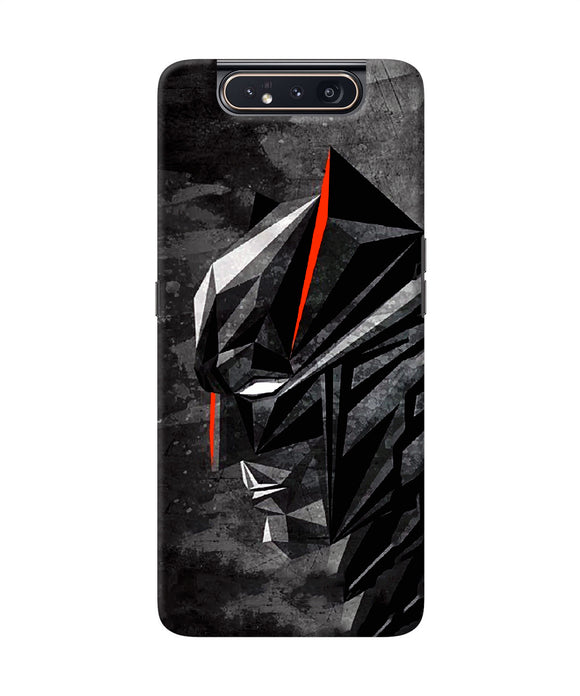 Batman Black Side Face Samsung A80 Back Cover