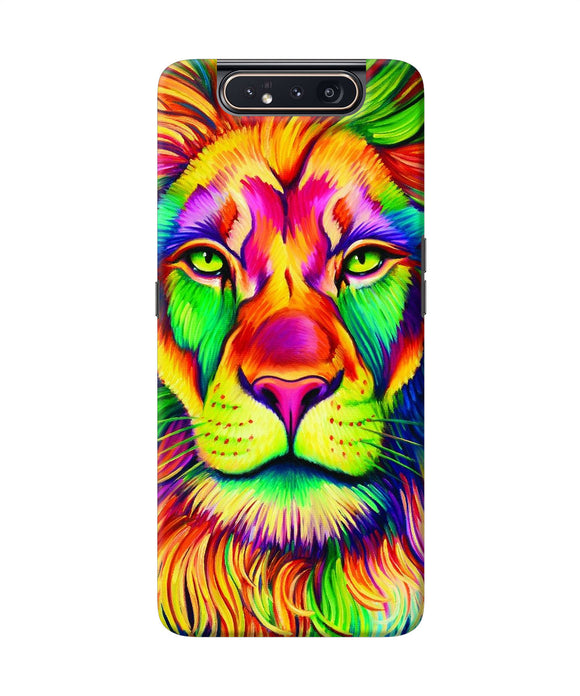 Lion Color Poster Samsung A80 Back Cover