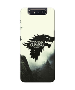 Winter Coming Stark Samsung A80 Back Cover