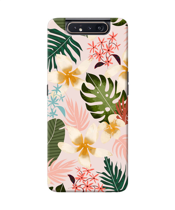 Leaf Print Samsung A80 Back Cover