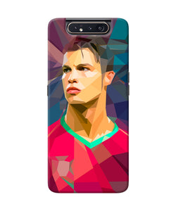 Abstract Ronaldo Samsung A80 Back Cover