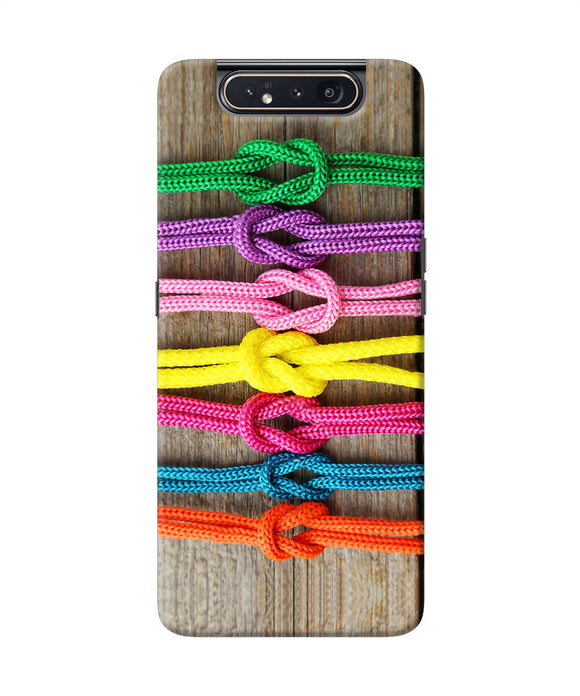 Colorful Shoelace Samsung A80 Back Cover