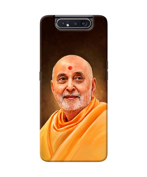 Pramukh Swami Painting Samsung A80 Back Cover