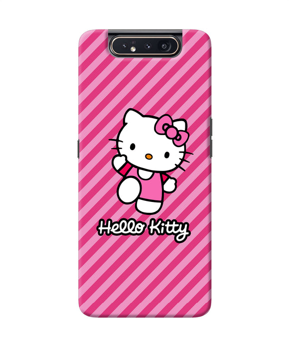 Hello Kitty Pink Samsung A80 Back Cover