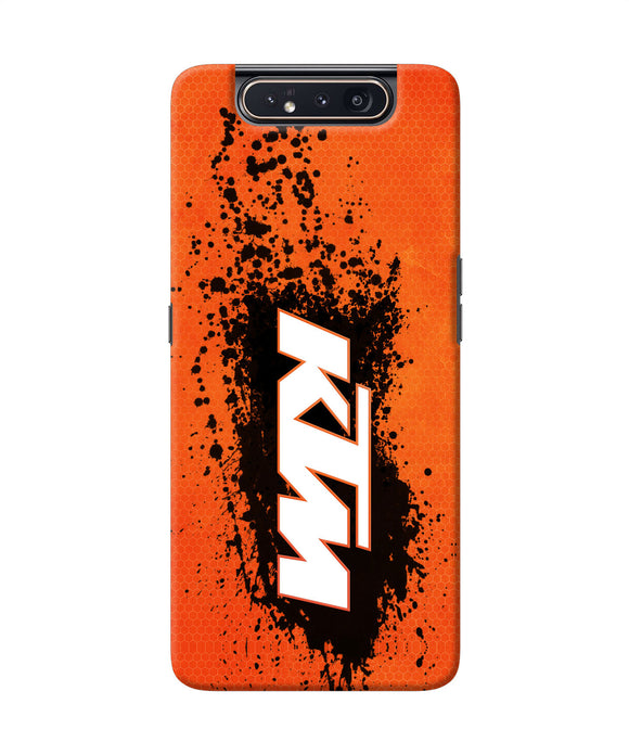 Ktm Black Spray Samsung A80 Back Cover