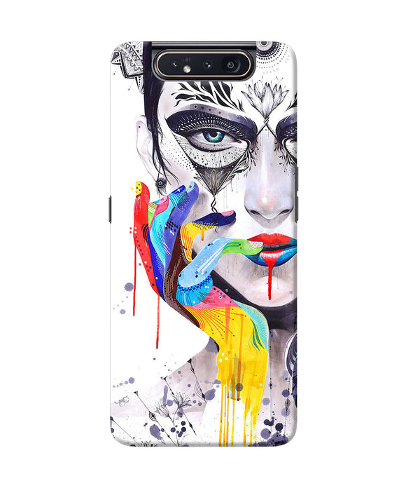 Girl Color Hand Samsung A80 Back Cover