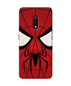 Spiderman Face Realme X Real 4D Back Cover