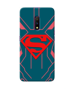 Superman Techno Realme X Real 4D Back Cover