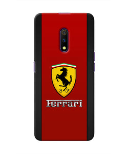 Ferrari Abstract Maroon Realme X Real 4D Back Cover