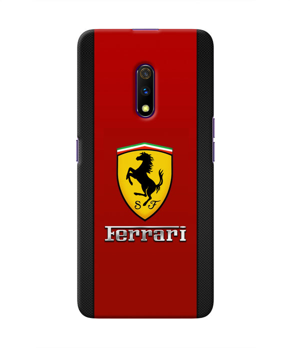 Ferrari Abstract Maroon Realme X Real 4D Back Cover