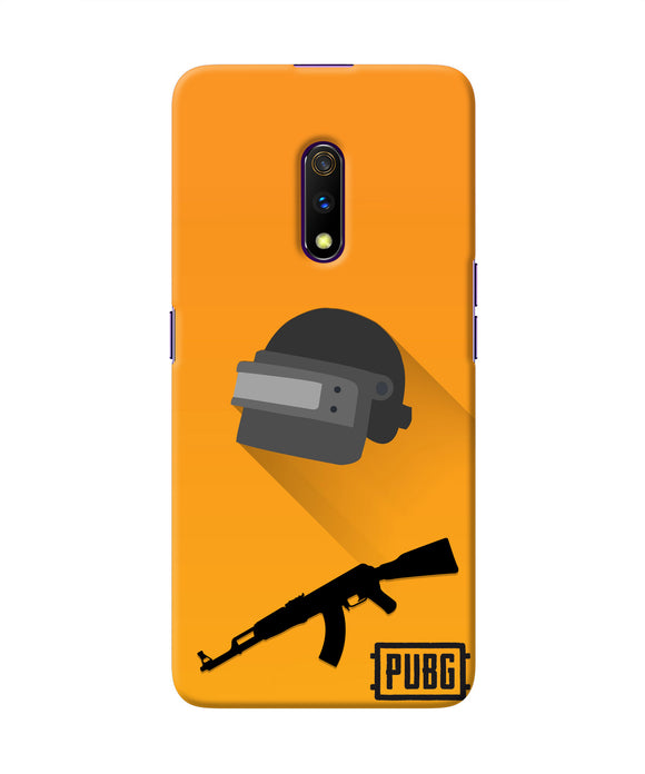 PUBG Helmet and Gun Realme X Real 4D Back Cover