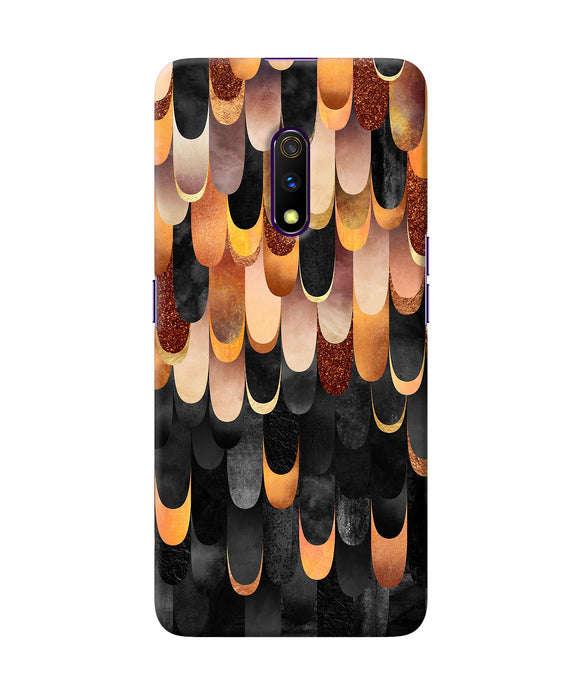 Abstract Wooden Rug Realme X Back Cover