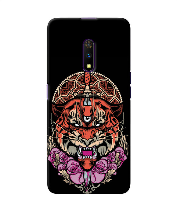 Abstract Tiger Realme X Back Cover