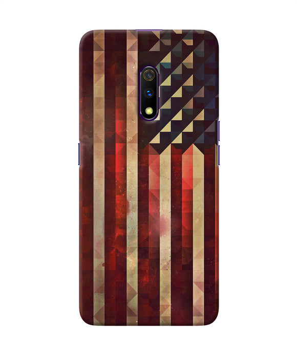 Vintage Us Flag Realme X Back Cover