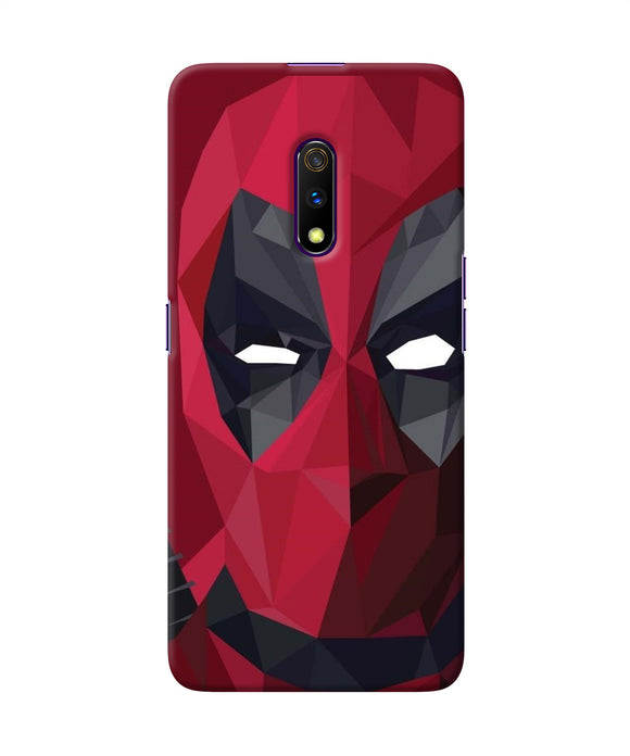 Abstract Deadpool Mask Realme X Back Cover