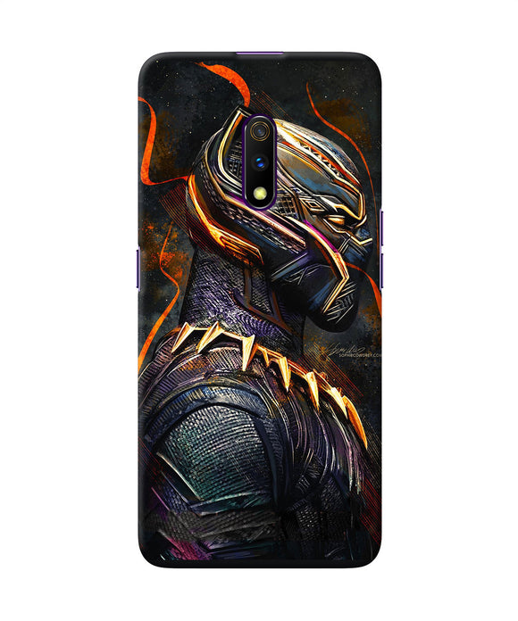 Black Panther Side Face Realme X Back Cover