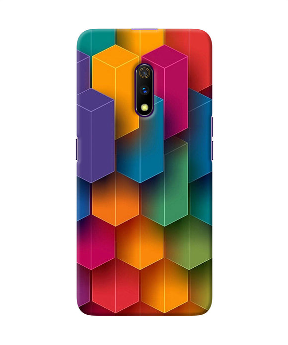 Abstract Rectangle Print Realme X Back Cover