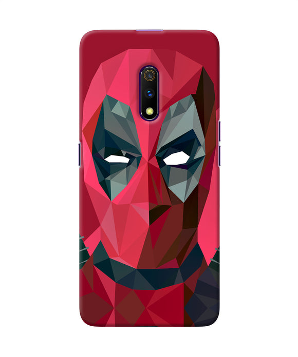 Abstract Deadpool Full Mask Realme X Back Cover