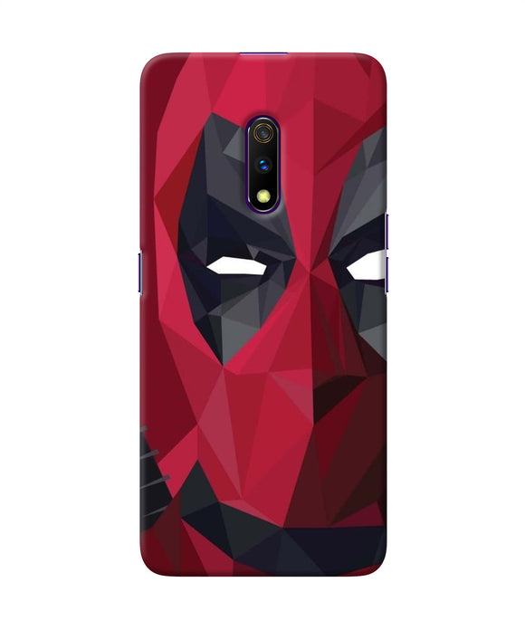 Abstract Deadpool Half Mask Realme X Back Cover